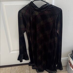 Lulu's Multicolor Plaid Crewneck Sweater